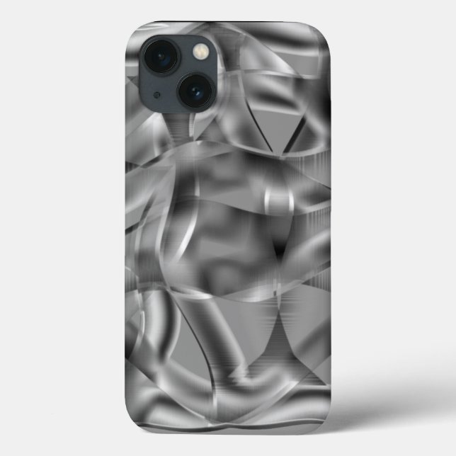 Curved grey shapes, with showy tones Case-Mate iPhone case (Back)