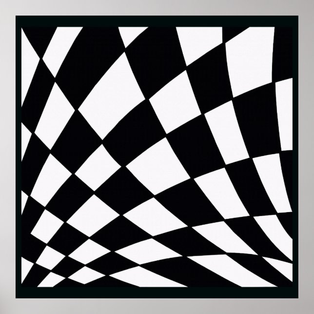 Curved Grid | Modern Poster (Front)