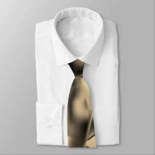 Curved khaki or beige shapes, with showy tones tie