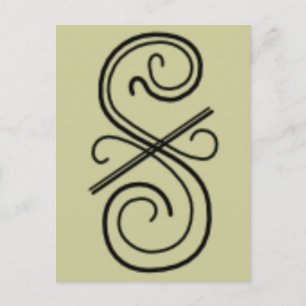 Curved Line Postcard