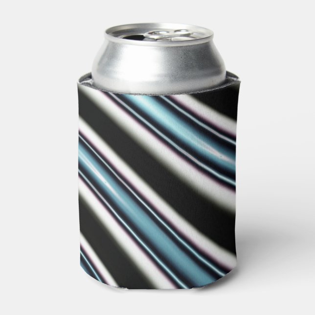 Curved Lines Close Up Of A Fractal Can Cooler (Can Front)