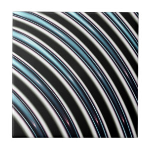 Curved Lines Close Up Of A Fractal Ceramic Tile