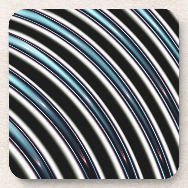 Curved Lines Close Up Of A Fractal Coaster (Front)