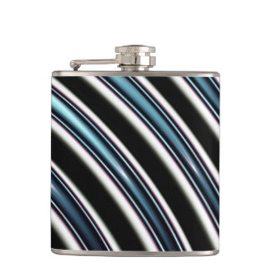 Curved Lines Close Up Of A Fractal Hip Flask
