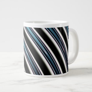 Curved Lines Close Up Of A Fractal Large Coffee Mug