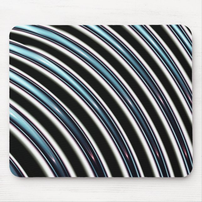 Curved Lines Close Up Of A Fractal Mouse Pad (Front)