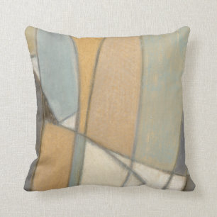 Curved Lines & Muted Earth Tones Cushion