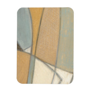 Curved Lines & Muted Earth Tones Magnet