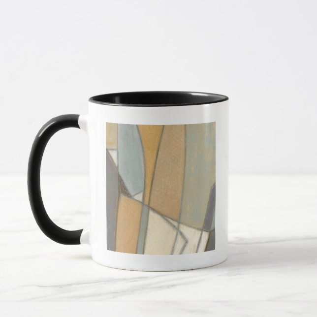 Curved Lines & Muted Earth Tones Mug (Left)