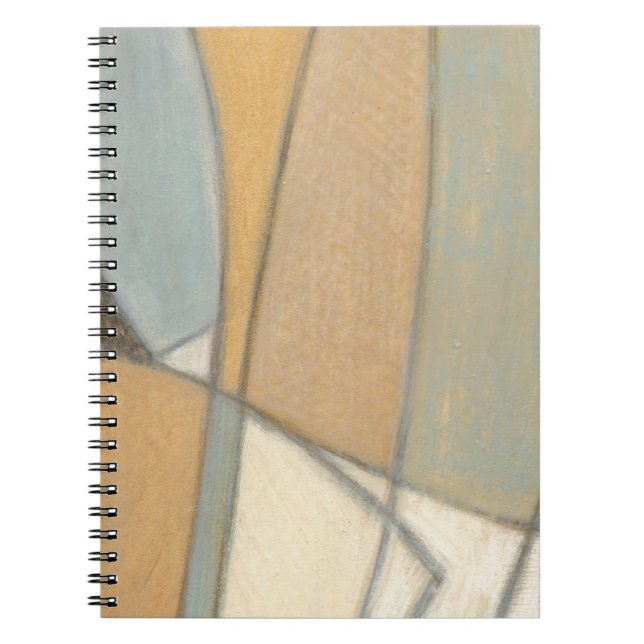 Curved Lines & Muted Earth Tones Notebook (Front)