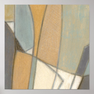 Curved Lines & Muted Earth Tones Poster