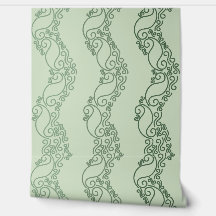 Curved Ombre Stripes - Green