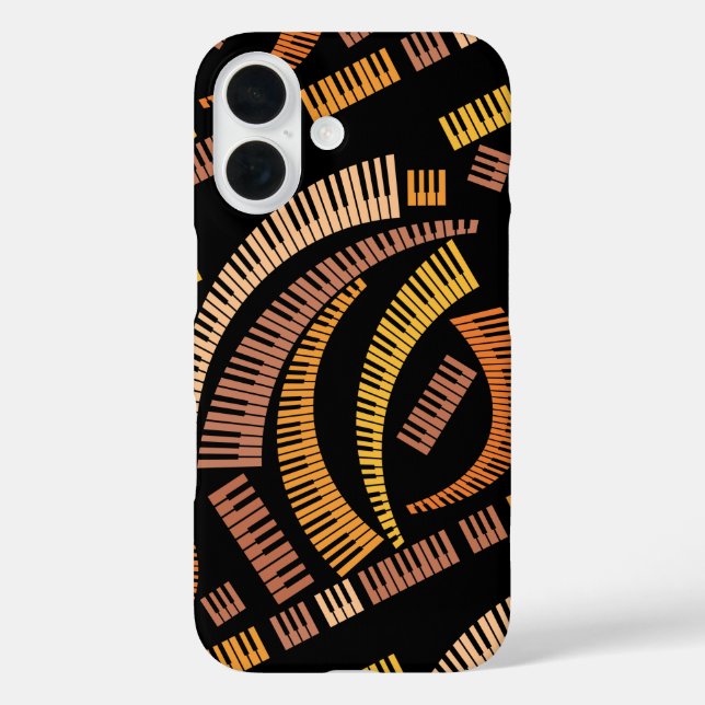 Curved Piano Keys Case-Mate iPhone Case (Back)