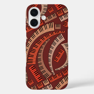 Curved Piano Keys iPhone 16 Case