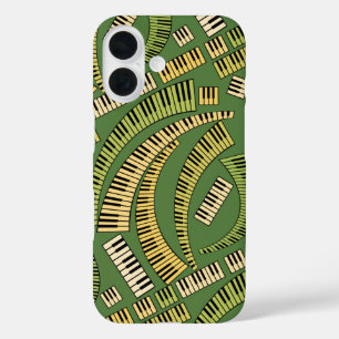 Curved Piano Keys iPhone 16 Case