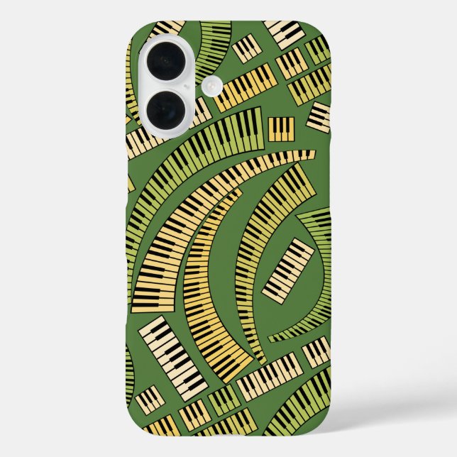 Curved Piano Keys Case-Mate iPhone Case (Back)