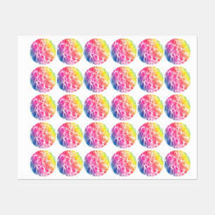 Curved rainbow lines