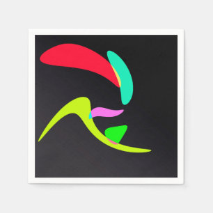 Curved shapes napkin