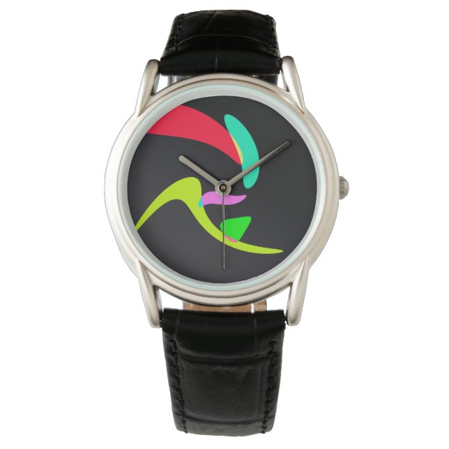 Curved shapes watch (Front)