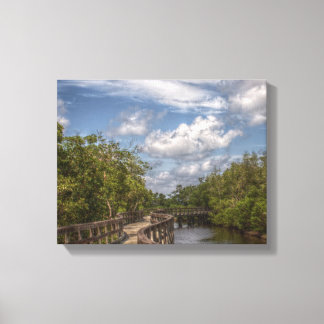 Curved Walkway Canvas Print