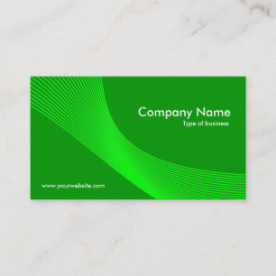 Curves - Green on Grass Green 009900 Business Card