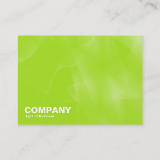Curves II Green Business Card (Front)