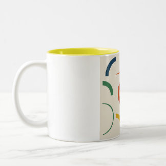 Curves in Sequence Two-Tone Coffee Mug