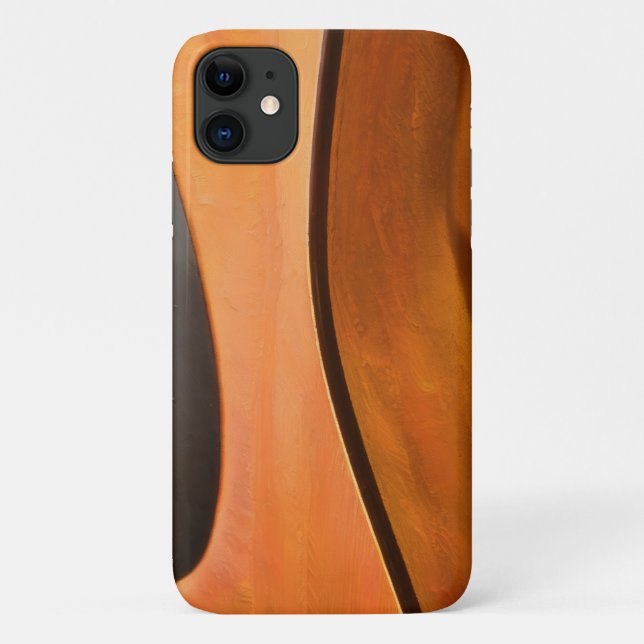 Curves of Acoustic Guitar Art Phone Case (Back)