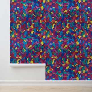 Curves of colour Wallpaper