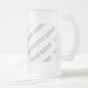 Curves Photo Frosted Stein - Create Your Own