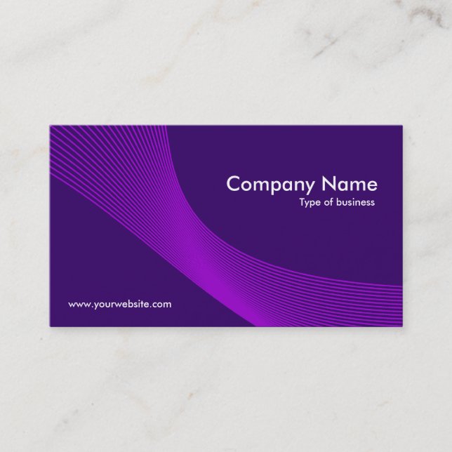 Curves - Shades of Purple Business Card (Front)