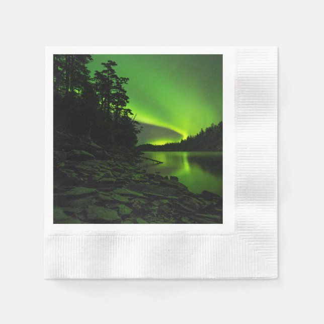 Curving Aurora Napkin (Front)