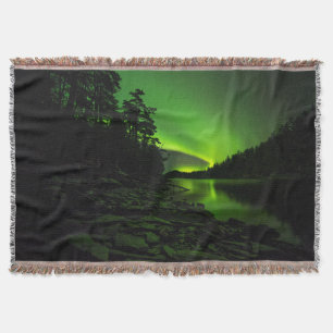 Curving Aurora Throw Blanket