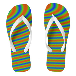 Curvy Bold Stripes Thongs