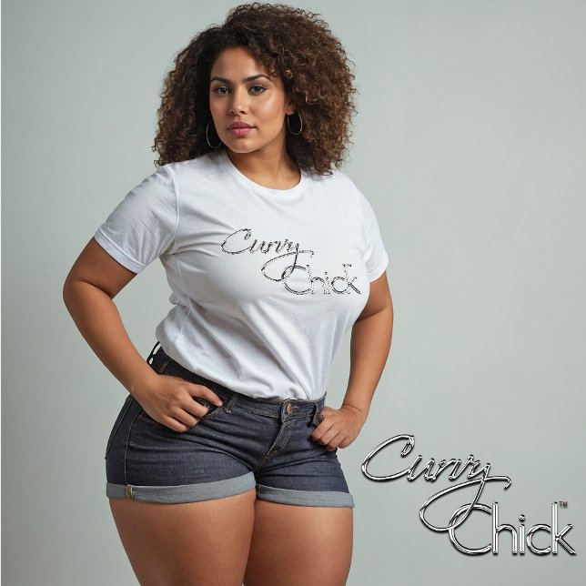 Curvy Chick Chrome Logo T-Shirt (Creator Uploaded)