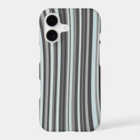 Curvy Lines in Cyan & Grey