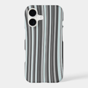 Curvy Lines in Cyan & Grey