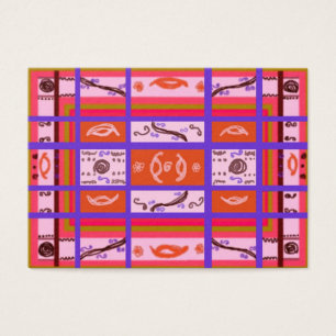 curvy plaid abstract expressionist folk art