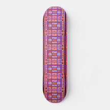 Curvy Plaid Skateboard