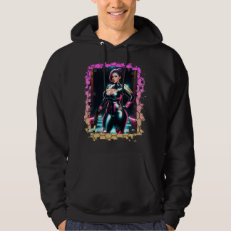 Curvy Sci-Fi Chick Hoodie
