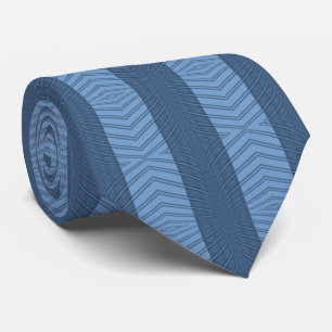 Curvy Trendy Blues Abstract Repeating Pattern  Tie