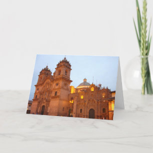 cusco church holiday card