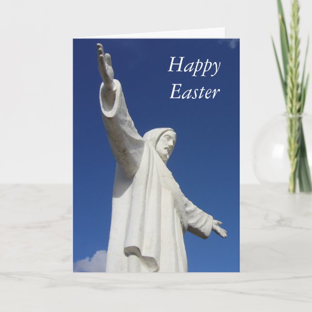 cusco easter statue holiday card (Front)