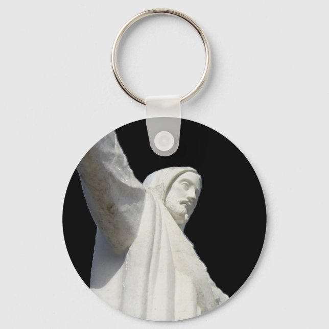 cusco jesus black key ring (Front)