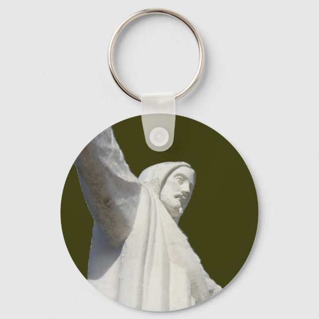 cusco jesus olive key ring (Front)