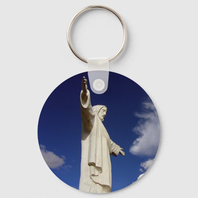 cusco jesus statue key ring (Front)