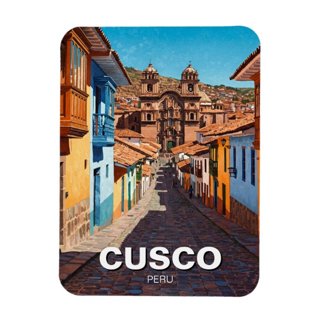 Cusco Peru Travel Magnet (Vertical)