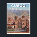 Cusco Peru Travel Postcard<br><div class="desc">Cusco, the former capital of the Inca Empire, is a mesmerising blend of ancient history, colonial charm, and vibrant Andean culture. Nestled high in the Peruvian Andes at 3, 400 metres (11, 200 feet), the city is a gateway to the legendary Machu Picchu and a UNESCO World Heritage Site. Its...</div>