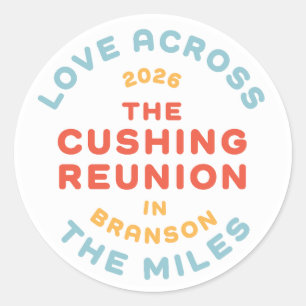 Cushing Circle Classic Round Sticker