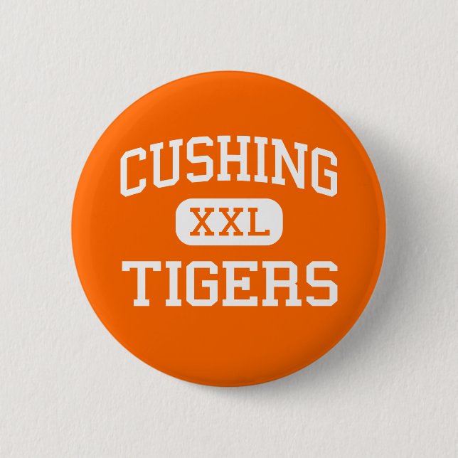Cushing - Tigers - High School - Cushing Oklahoma 6 Cm Round Badge (Front)